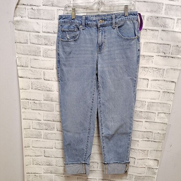 Talbots Blue Ankle Cropped Jeans Relaxed Fit - Picture 1 of 3